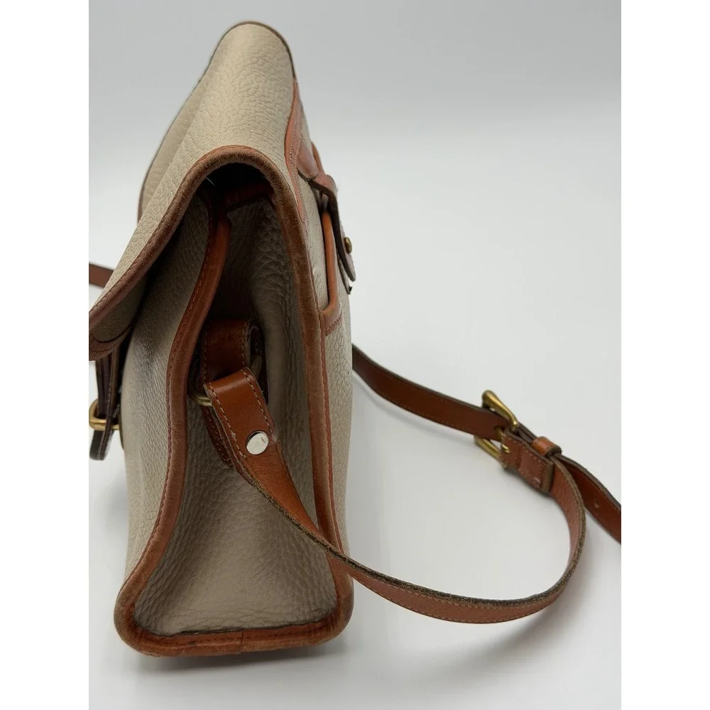 DOONEY & BOURKE Vintage Cavalry Trooper Crossbody Taupe All Weather Leather
